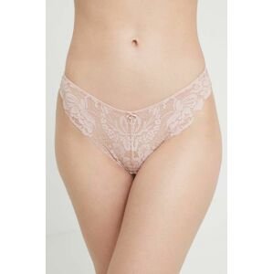 Tangá women'secret FEMININE MICRO ružová farba, 8325185