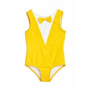 Jednodielne detské plavky Mini Rodini žltá farba