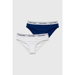 Detské nohavičky Calvin Klein Underwear 2-pak tmavomodrá farba