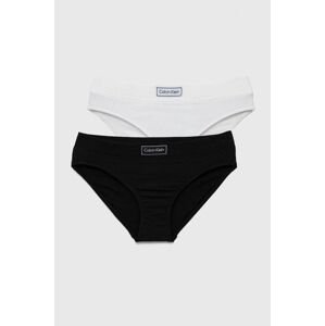 Detské nohavičky Calvin Klein Underwear 2-pak čierna farba