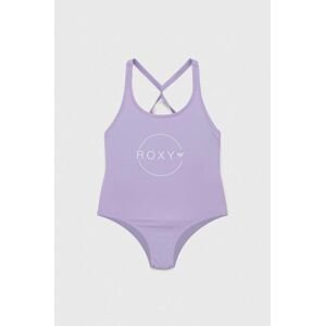 Jednodielne detské plavky Roxy fialová farba