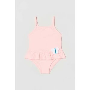 Jednodielne plavky pre bábätká OVS ružová farba