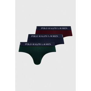 Slipy Polo Ralph Lauren 3-pak pánske, čierna farba