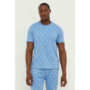 Bavlnené pyžamové tričko Polo Ralph Lauren vzorovaná