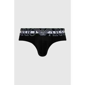 Slipy Emporio Armani Underwear pánske, čierna farba