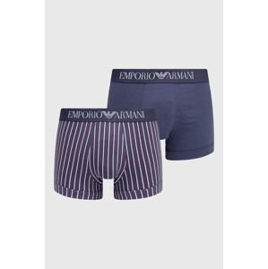 Boxerky Emporio Armani Underwear 2-pak pánske, tmavomodrá farba