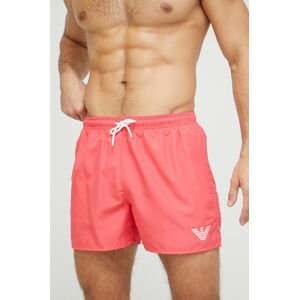 Plavkové šortky Emporio Armani Underwear oranžová farba