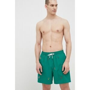 Plavkové šortky Polo Ralph Lauren zelená farba
