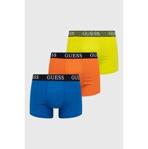 Boxerky Guess 3-pak pánske, zelená farba