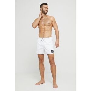 Plavkové šortky Armani Exchange biela farba
