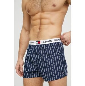 Bavlnené boxerky Tommy Hilfiger tmavomodrá farba