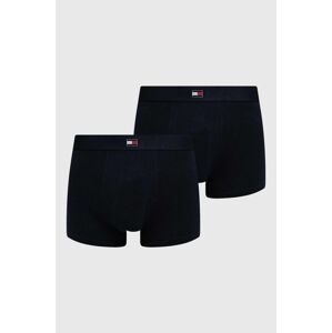 Boxerky Tommy Hilfiger 2-pak pánske, tmavomodrá farba