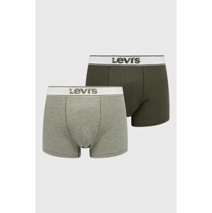 Boxerky Levi's 2-pak pánske, zelená farba