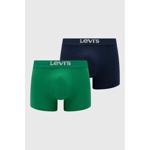 Boxerky Levi's 2-pak pánske, zelená farba