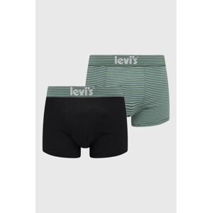 Boxerky Levi's 2-pak pánske, zelená farba