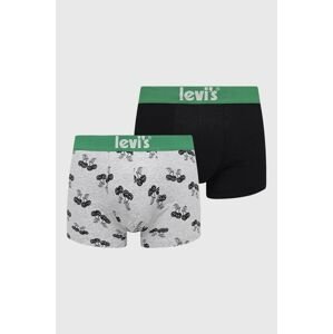 Boxerky Levi's 2-pak pánske, čierna farba