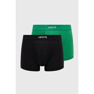 Boxerky Levi's 2-pak pánske, zelená farba