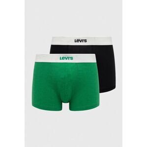 Boxerky Levi's 2-pak pánske, zelená farba