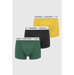 Boxerky Calvin Klein Underwear 3-pak pánske, zelená farba