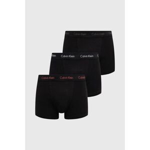 Boxerky Calvin Klein Underwear 3-pak pánske, čierna farba