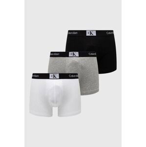 Boxerky Calvin Klein Underwear 3-pak pánske, šedá farba