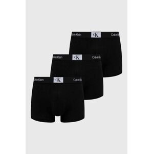 Boxerky Calvin Klein Underwear 3-pak pánske, čierna farba