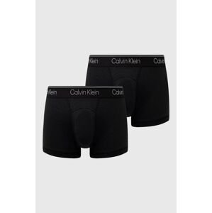 Boxerky Calvin Klein Underwear 2-pak pánske, čierna farba