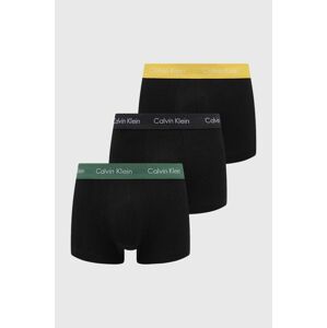 Boxerky Calvin Klein Underwear 3-pak pánske, čierna farba