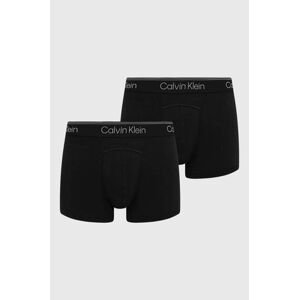 Boxerky Calvin Klein Underwear 2-pak pánske, čierna farba