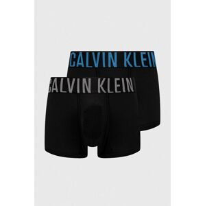 Boxerky Calvin Klein Underwear 2-pak pánske, čierna farba