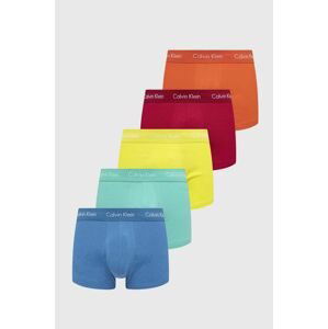 Boxerky Calvin Klein Underwear 5-pak pánske, oranžová farba