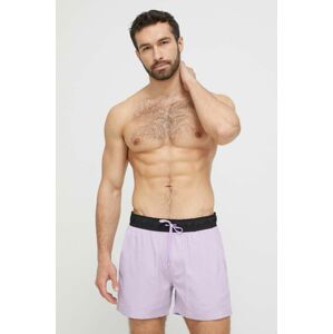 Plavkové šortky 4F fialová farba