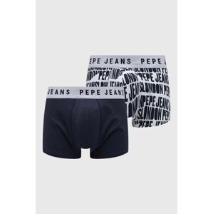 Boxerky Pepe Jeans 2-pak pánske, tmavomodrá farba