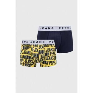 Boxerky Pepe Jeans 2-pak pánske, žltá farba