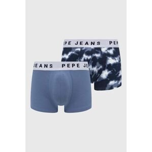 Boxerky Pepe Jeans 2-pak pánske, tmavomodrá farba