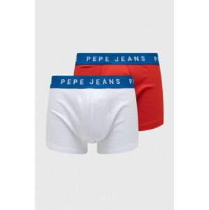 Boxerky Pepe Jeans 2-pak pánske, biela farba