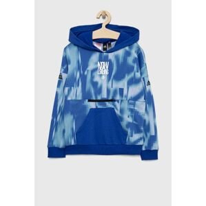 Detská mikina adidas U ARKD3 HOODIE s kapucňou, vzorovaná