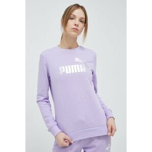 Mikina Puma dámska, fialová farba, vzorovaná