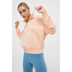 Bavlnená mikina Reebok Classic dámska, oranžová farba, jednofarebná