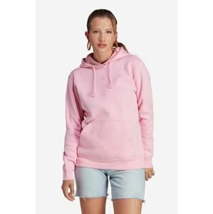 Bavlnená mikina adidas Originals IA6419-pink, dámska, ružová farba, s kapucňou, jednofarebná