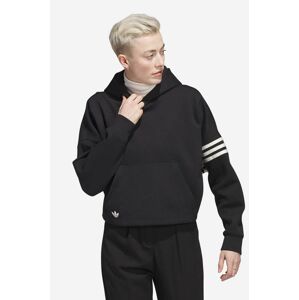 Mikina adidas Originals Adicolor Neuclassics Hoodie IB5922-black, dámska, čierna farba, s kapucňou, s nášivkou