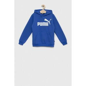 Detská mikina Puma ESS Big Logo Hoodie FL B s kapucňou, vzorovaná