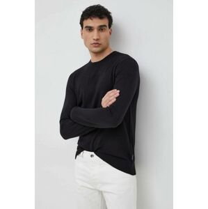 Vlnený sveter Armani Exchange pánska, tmavomodrá farba