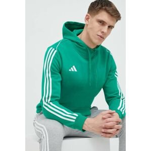 Tepláková mikina adidas Performance Tiro 23 zelená farba, s kapucňou, s nášivkou