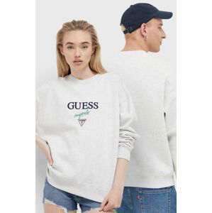 Mikina Guess Originals Go Baker SM2BQ09K9YH1-F43M, šedá farba, s nášivkou