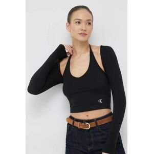 Top Calvin Klein Jeans dámsky, čierna farba