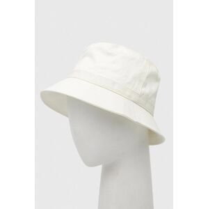 Bavlnený klobúk Calvin Klein biela farba, bavlnený