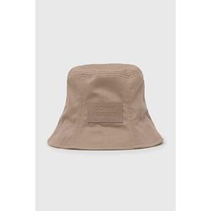 Bavlnený klobúk Tommy Hilfiger , béžová farba, bavlnený