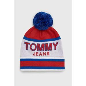 Čiapka Tommy Jeans z hrubej pleteniny