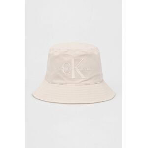 Bavlnený klobúk Calvin Klein Jeans Ružová farba, bavlnený